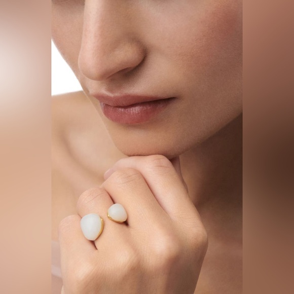 PDPAOLA Gold Ring with Quartz Stones - Picture 4 of 8